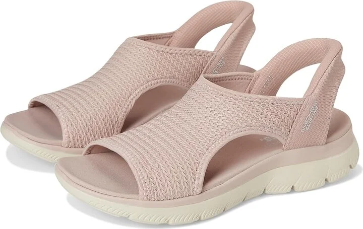 SKECHERS Summits - Sweetly Evolved Women's Sandals Blush : 10 B - Medium, Leather/Rubber/Textile