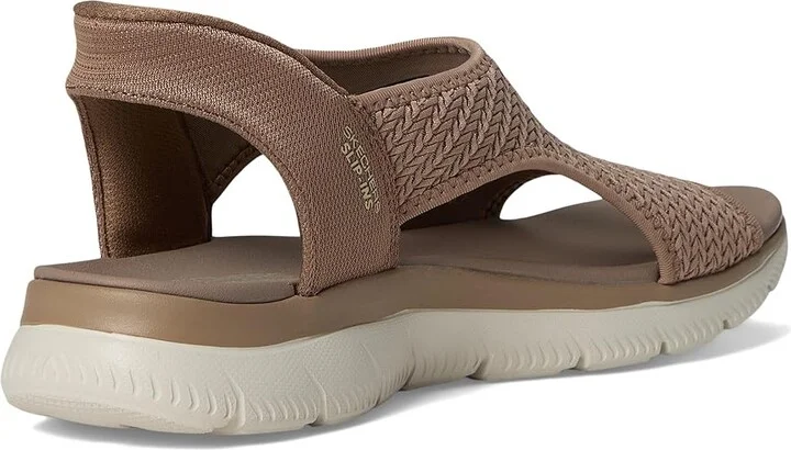 SKECHERS Summits - Sweetly Evolved Women's Sandals Mocha : 5.5 B - Medium, Leather/Rubber/Textile - Image 4