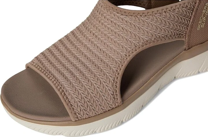 SKECHERS Summits - Sweetly Evolved Women's Sandals Mocha : 5.5 B - Medium, Leather/Rubber/Textile - Image 7