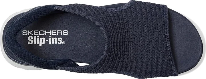 SKECHERS Summits - Sweetly Evolved Women's Sandals Navy : 5.5 B - Medium, Leather/Rubber/Textile - Image 2