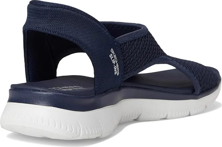 SKECHERS Summits - Sweetly Evolved Women's Sandals Navy : 5.5 B - Medium, Leather/Rubber/Textile - Image 4