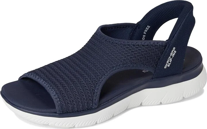 SKECHERS Summits - Sweetly Evolved Women's Sandals Navy : 5.5 B - Medium, Leather/Rubber/Textile - Image 5