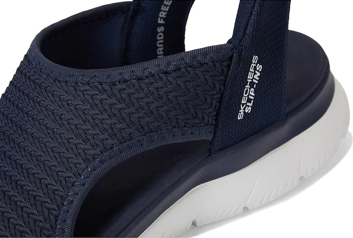 SKECHERS Summits - Sweetly Evolved Women's Sandals Navy : 5.5 B - Medium, Leather/Rubber/Textile - Image 7