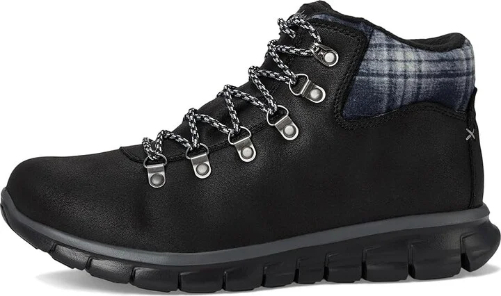 SKECHERS Synergy - Plaid Mood Women's Boots Black : 6 B - Medium, Faux Fur/Lace/Rubber - Image 6