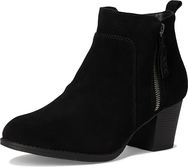 SKECHERS Taxi - Out In Town Women's Boots Black/Black : 5.5 B - Medium, Suede - Image 5