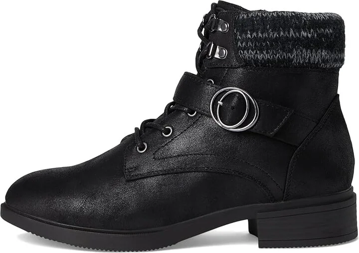 SKECHERS Tenley - Dreaming Of Fall Women's Boots Black : 7 B - Medium, Lace/Rubber/Textile - Image 6