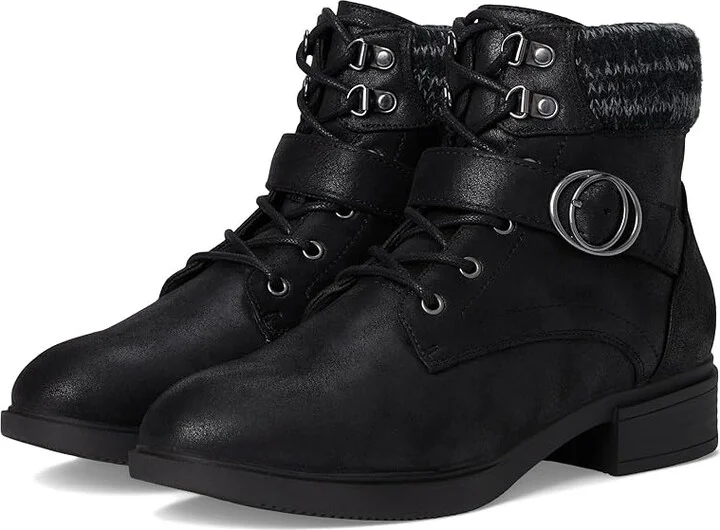 SKECHERS Tenley - Dreaming Of Fall Women's Boots Black : 7 B - Medium, Lace/Rubber/Textile