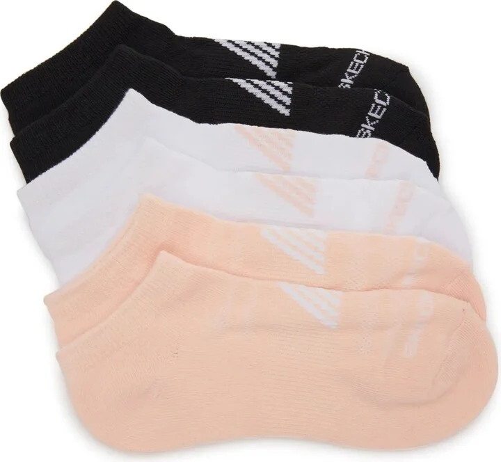 Skechers Terry No Show Socks 6 Pack