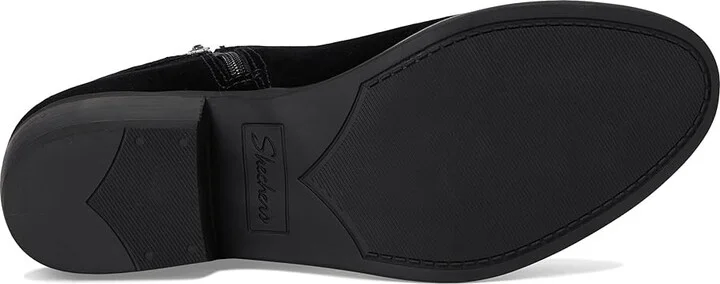 SKECHERS Texas - Westernville Women's Boots Black/Black : 7 B - Medium, Rubber/Suede/Textile - Image 3