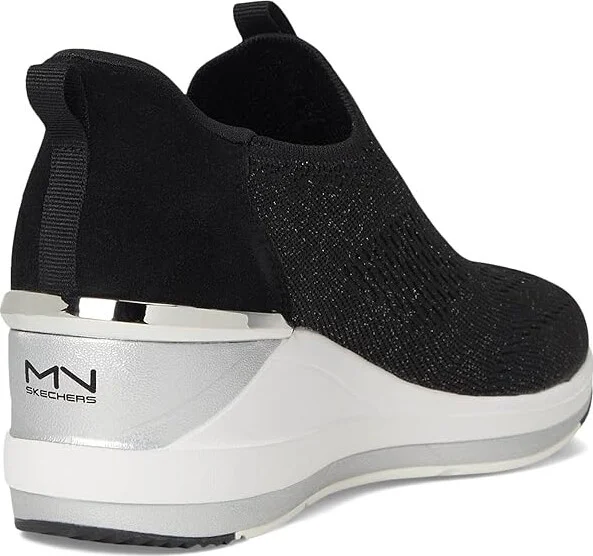 SKECHERS The Triple Wedge Women's Shoes Black : 7.5 B - Medium, Textile - Image 4