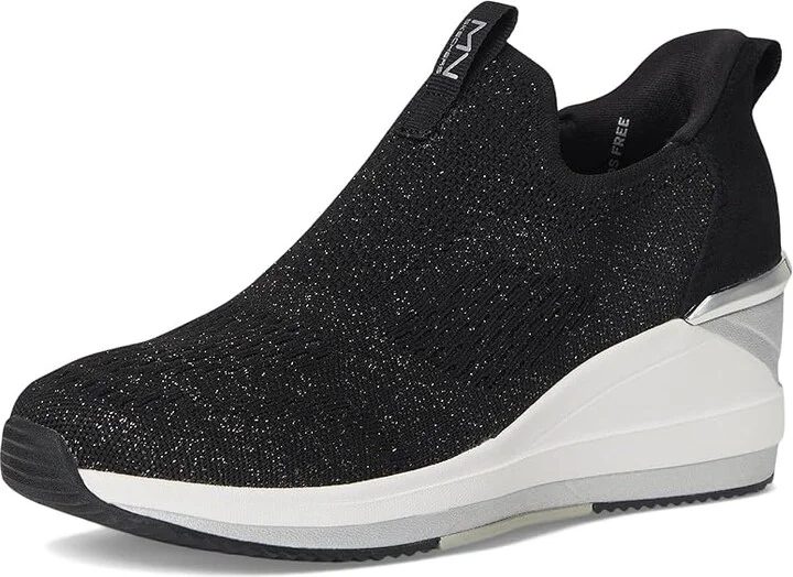 SKECHERS The Triple Wedge Women's Shoes Black : 7.5 B - Medium, Textile - Image 5