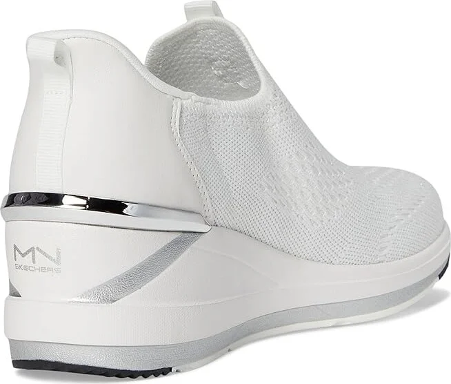 SKECHERS The Triple Wedge Women's Shoes White : 7.5 B - Medium, Textile - Image 4