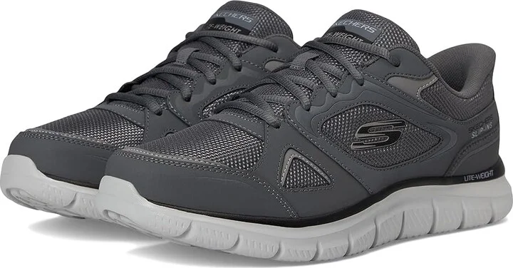 SKECHERS Track Ezral Hands Free Slip-in Men's Shoes Charcoal : 9 D - Medium, Synthetic