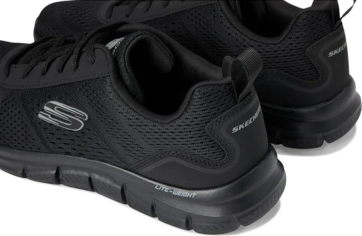 SKECHERS Track Leshur Men's Shoes Black/Black : 8 EE - Wide - Image 7