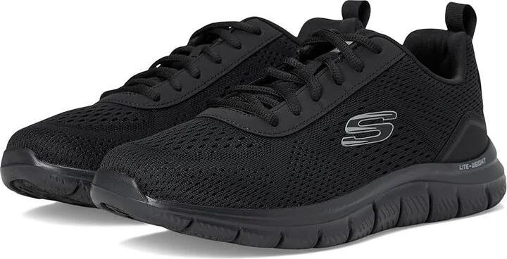 SKECHERS Track Leshur Men's Shoes Black/Black : 8 EE - Wide