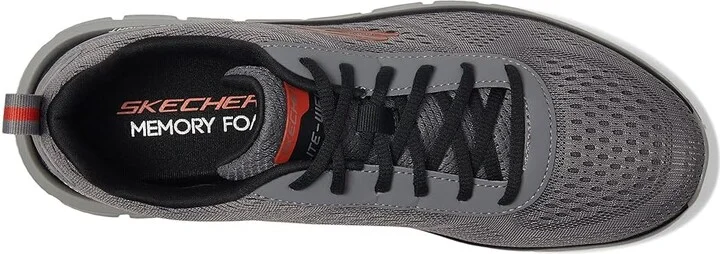 SKECHERS Track Leshur Men's Shoes Charcoal/Orange : 11 D - Medium - Image 2