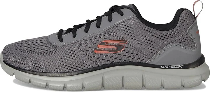SKECHERS Track Leshur Men's Shoes Charcoal/Orange : 11 D - Medium - Image 6