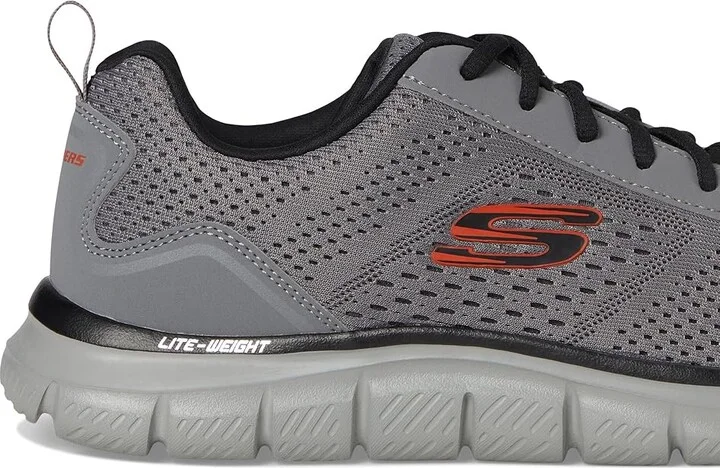 SKECHERS Track Leshur Men's Shoes Charcoal/Orange : 11 D - Medium - Image 7