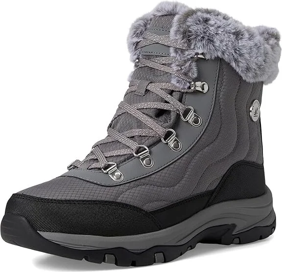 SKECHERS Trego - Stormie Women's Rain Boots Charcoal : 8.5 B - Medium, Rubber/Textile - Image 5