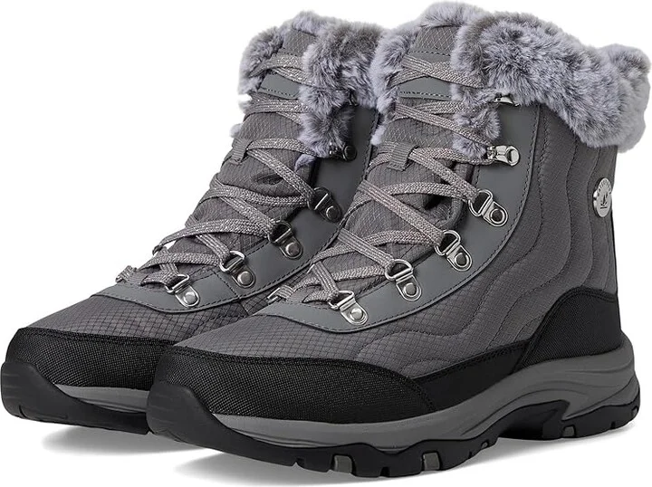 SKECHERS Trego - Stormie Women's Rain Boots Charcoal : 8.5 B - Medium, Rubber/Textile