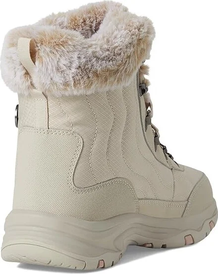 SKECHERS Trego - Stormie Women's Rain Boots Natural : 7.5 B - Medium, Rubber/Textile - Image 4