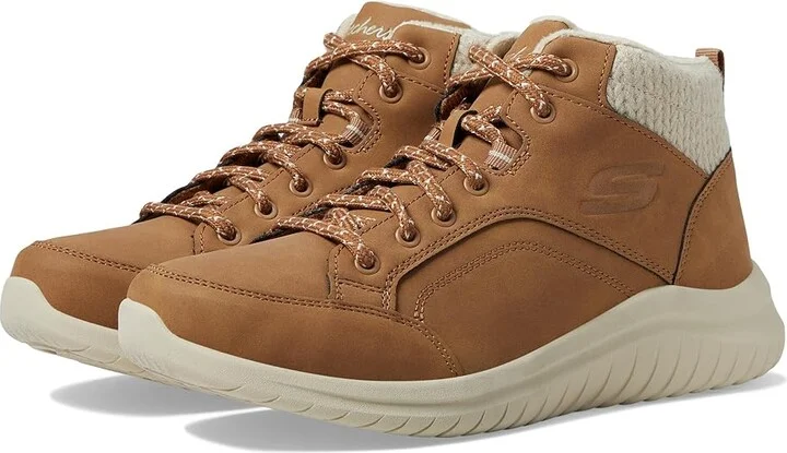 SKECHERS Ultra Flex 2.0 - Casual Mix Women's Shoes Chestnut : 5 B - Medium, Leather/Textile