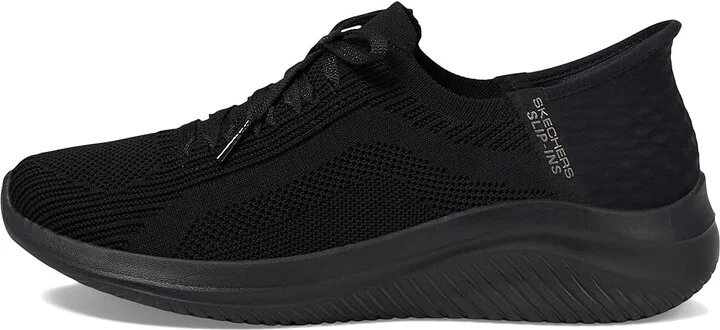 SKECHERS Ultra Flex 3.0 - Brilliant Hands Free Slip-Ins Women's Shoes Black/Black : 5 B - Medium, Synthetic - Image 6