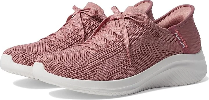 SKECHERS Ultra Flex 3.0 - Brilliant Hands Free Slip-Ins Women's Shoes Mauve : 5 B - Medium, Synthetic