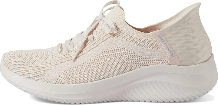 SKECHERS Ultra Flex 3.0 - Brilliant Hands Free Slip-Ins Women's Shoes Natural : 5 C - Wide, Synthetic - Image 5