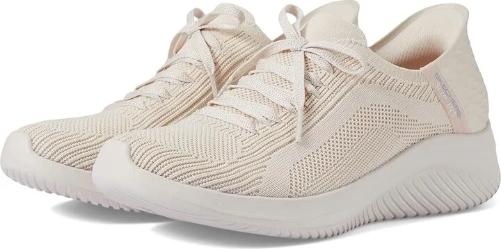 SKECHERS Ultra Flex 3.0 - Brilliant Hands Free Slip-Ins Women's Shoes Natural : 5 C - Wide, Synthetic