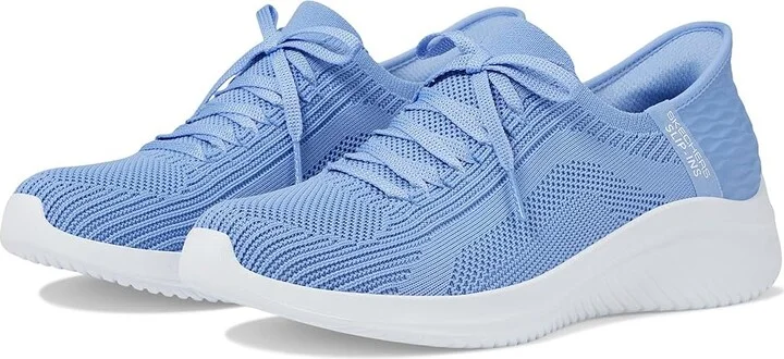 SKECHERS Ultra Flex 3.0 - Brilliant Hands Free Slip-Ins Women's Shoes Periwinkle : 5 B - Medium, Synthetic