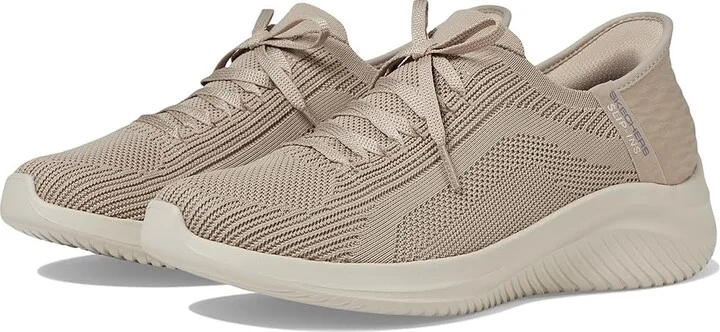SKECHERS Ultra Flex 3.0 - Brilliant Hands Free Slip-Ins Women's Shoes Taupe : 5 B - Medium, Synthetic