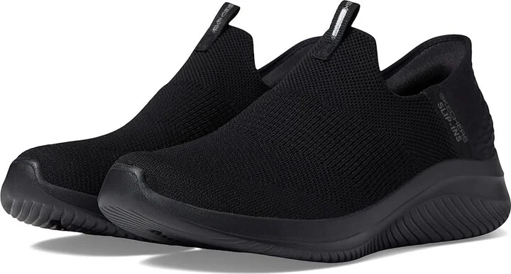 SKECHERS Ultra Flex 3.0 - Cozy Streak Hands Free Slip-Ins Women's Shoes Black : 5 C - Wide