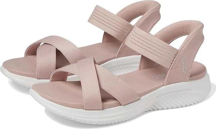 SKECHERS Ultra Flex 3.0 - Never Netter Hands Free Slip-Ins Women's Sandals Blush : 10 B - Medium, Synthetic