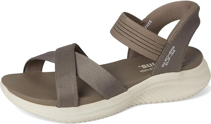 SKECHERS Ultra Flex 3.0 - Never Netter Hands Free Slip-Ins Women's Sandals Dark Taupe : 5 B - Medium, Synthetic - Image 5