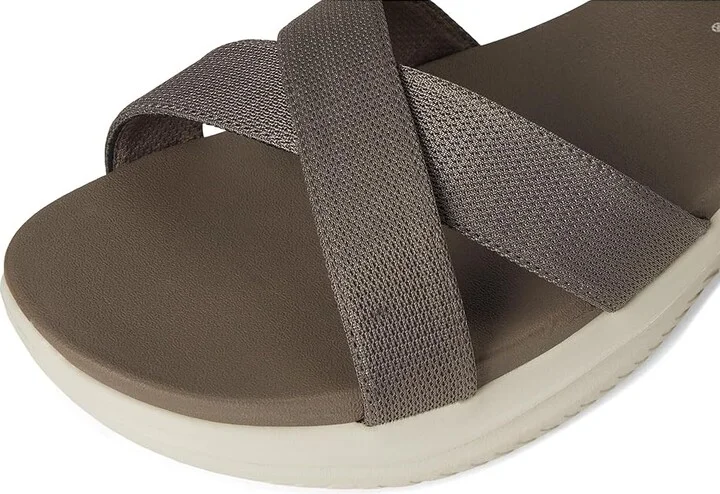 SKECHERS Ultra Flex 3.0 - Never Netter Hands Free Slip-Ins Women's Sandals Dark Taupe : 5 B - Medium, Synthetic - Image 7