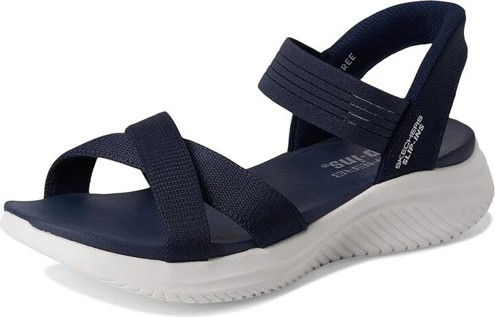 SKECHERS Ultra Flex 3.0 - Never Netter Hands Free Slip-Ins Women's Sandals Navy : 6.5 B - Medium, Rubber/Synthetic - Image 5