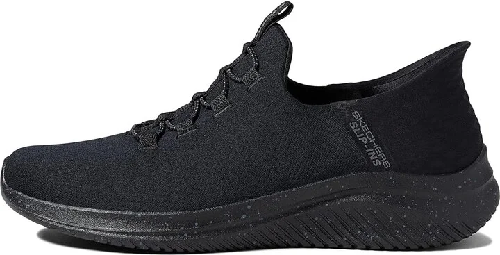 SKECHERS Ultra Flex 3.0 Right Away Hands Free Slip-Ins Men's Shoes Black/Black : 7.5 D - Medium, Textile - Image 6