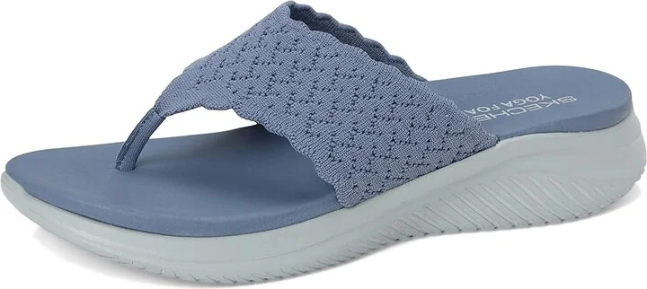 SKECHERS Ultra Flex 3.0 - Ryhthm Waves Women's Sandals Slate : 7.5 B - Medium, Synthetic - Image 5
