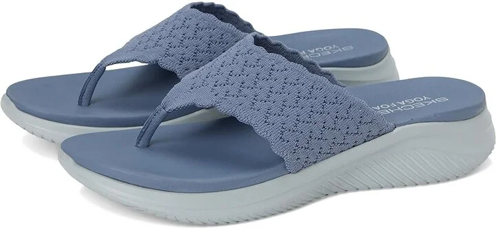SKECHERS Ultra Flex 3.0 - Ryhthm Waves Women's Sandals Slate : 7.5 B - Medium, Synthetic