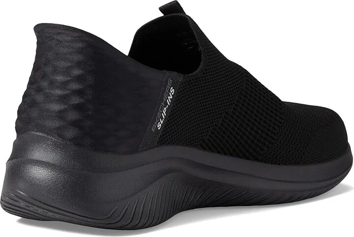 SKECHERS Ultra Flex 3.0 Smooth Step Hands Free Slip-Ins Men's Shoes Black/Black : 6.5 EE - Wide, Synthetic/Textile - Image 4