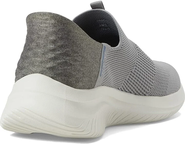 SKECHERS Ultra Flex 3.0 Smooth Step Hands Free Slip-Ins Men's Shoes Gray : 8.5 EE - Wide, Synthetic/Textile - Image 4