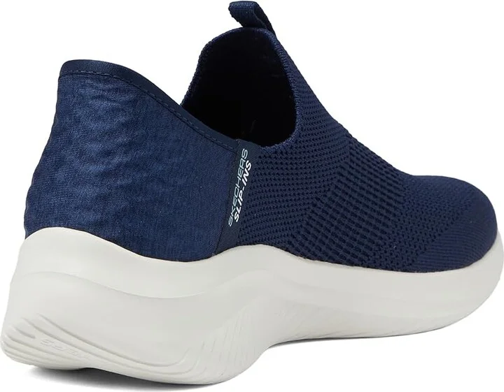 SKECHERS Ultra Flex 3.0 - Smooth Step Hands Free Slip-Ins Women's Shoes Navy : 5 C - Wide, Textile - Image 4