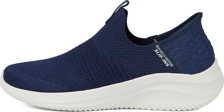 SKECHERS Ultra Flex 3.0 - Smooth Step Hands Free Slip-Ins Women's Shoes Navy : 5 C - Wide, Textile - Image 6