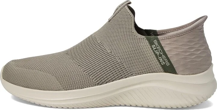 SKECHERS Ultra Flex 3.0 Viewpoint Hands Free Slip-Ins Men's Shoes Taupe/Olive : 7 D - Medium, Textile - Image 6