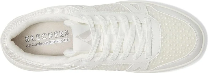 SKECHERS Uno Court - Opulent Pearls Women's Shoes Black : 9 B - Medium, Lace/Polyester/Rubber - Image 8