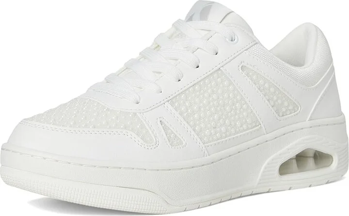 SKECHERS Uno Court - Opulent Pearls Women's Shoes Black : 9 B - Medium, Lace/Polyester/Rubber - Image 11
