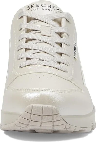 SKECHERS Uno-Galactic Gal Women's Shoes White : 7.5 B - Medium, Leather - Image 5