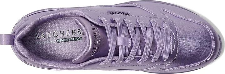 SKECHERS Uno-Galactic Gal Women's Shoes White : 7.5 B - Medium, Leather - Image 7