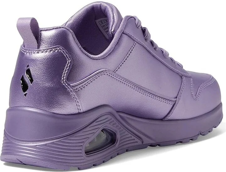 SKECHERS Uno-Galactic Gal Women's Shoes White : 7.5 B - Medium, Leather - Image 9